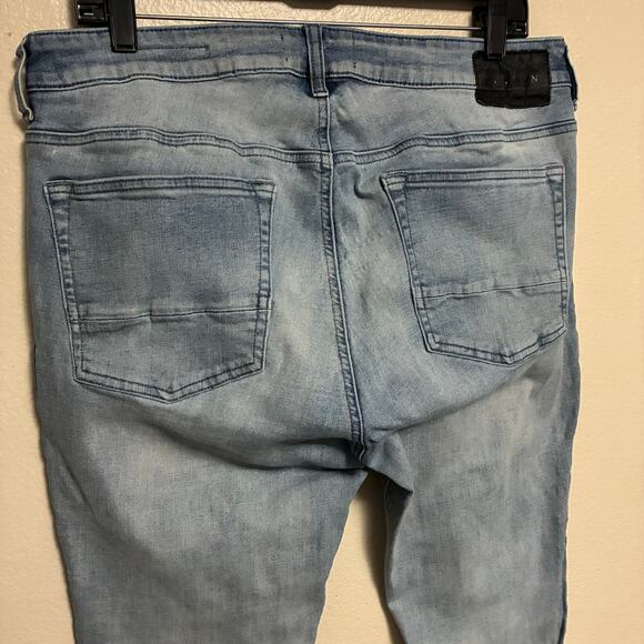 Pacsun Active Stretch Skinny Blue Jeans Mens Size 34x32 - Picture 3 of 10